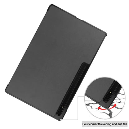 For Samsung Galaxy Tab S10 Ultra Case Anti-Drop Leather Stand Tablet Cover