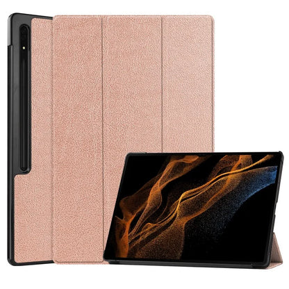 For Samsung Galaxy Tab S10 Ultra Case Anti-Drop Leather Stand Tablet Cover