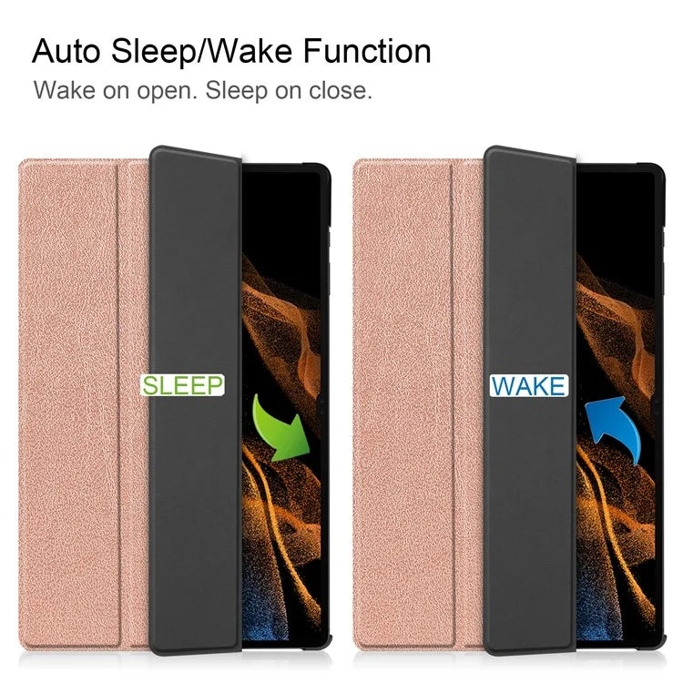 For Samsung Galaxy Tab S10 Ultra Case Anti-Drop Leather Stand Tablet Cover