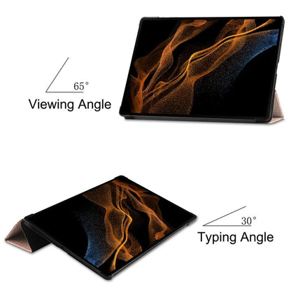 For Samsung Galaxy Tab S10 Ultra Case Anti-Drop Leather Stand Tablet Cover