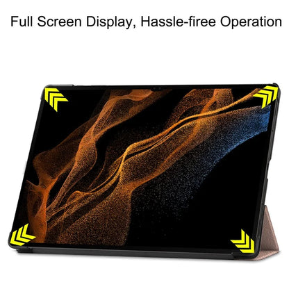 For Samsung Galaxy Tab S10 Ultra Case Anti-Drop Leather Stand Tablet Cover