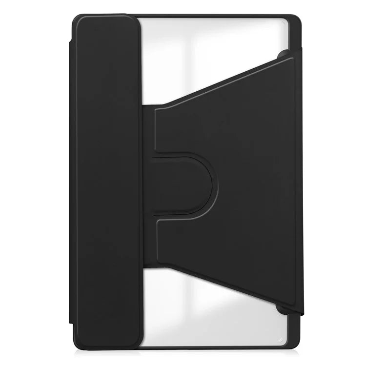 For Samsung Galaxy Tab S10 Ultra Case 360° Rotary Stand PU Leather+Acrylic Tablet Cover (Without Keyboard)