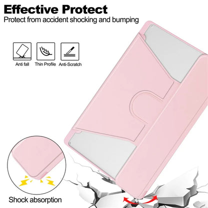 For Samsung Galaxy Tab S10 Ultra Case 360° Rotary Stand PU Leather+Acrylic Tablet Cover (Without Keyboard)