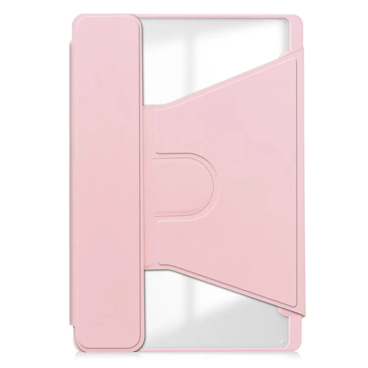 For Samsung Galaxy Tab S10 Ultra Case 360° Rotary Stand PU Leather+Acrylic Tablet Cover (Without Keyboard)