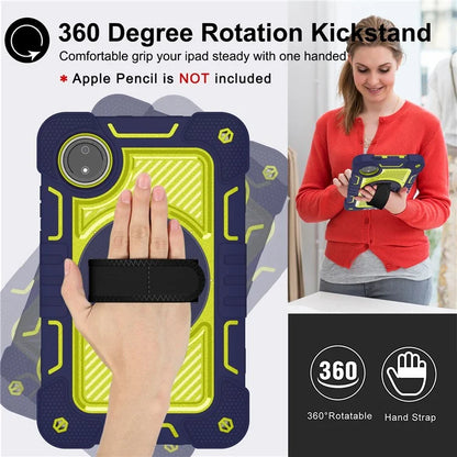 For Xiaomi Redmi Pad SE 4G Case Silicone+PC Kickstand Tablet Cover with Shoulder Strap