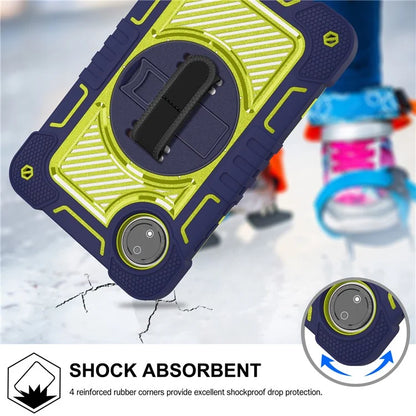 For Xiaomi Redmi Pad SE 4G Case Silicone+PC Kickstand Tablet Cover with Shoulder Strap