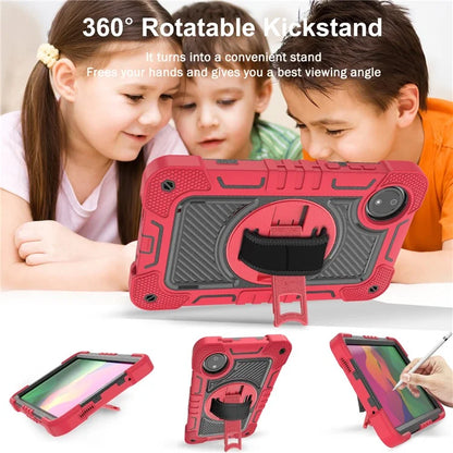 For Xiaomi Redmi Pad SE 4G Case Silicone+PC Kickstand Tablet Cover with Shoulder Strap