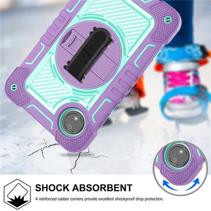 For Xiaomi Redmi Pad SE 4G Case Silicone+PC Kickstand Tablet Cover with Shoulder Strap