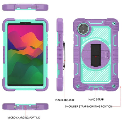 For Xiaomi Redmi Pad SE 4G Case Silicone+PC Kickstand Tablet Cover with Shoulder Strap