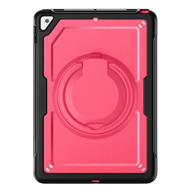 For iPad 10.2 (2021) / (2020) / (2019) / iPad Pro 10.5-inch (2017) / iPad Air 10.5 inch Case with Strap Kickstand PC+TPU Tablet Cover