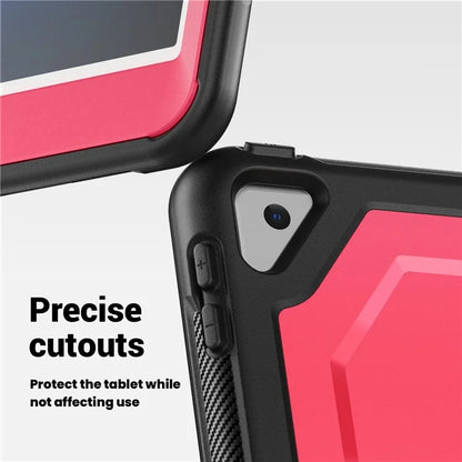 For iPad 10.2 (2021) / (2020) / (2019) / iPad Pro 10.5-inch (2017) / iPad Air 10.5 inch Case with Strap Kickstand PC+TPU Tablet Cover