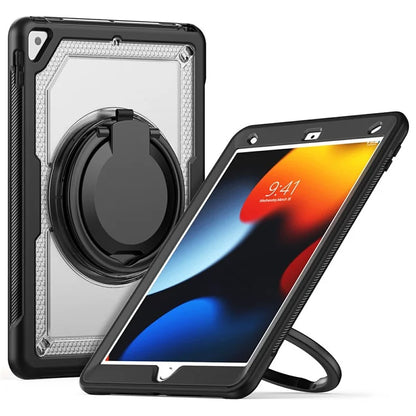 For iPad 10.2 (2021) / (2020) / (2019) / iPad Pro 10.5-inch (2017) / iPad Air 10.5 inch Case with Strap Kickstand PC+TPU Tablet Cover