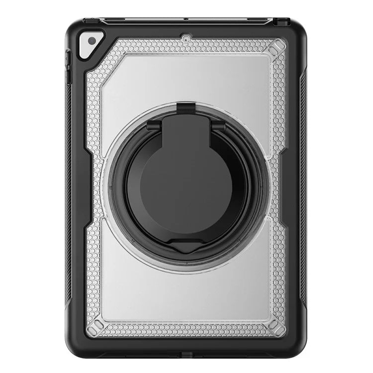 For iPad 10.2 (2021) / (2020) / (2019) / iPad Pro 10.5-inch (2017) / iPad Air 10.5 inch Case with Strap Kickstand PC+TPU Tablet Cover