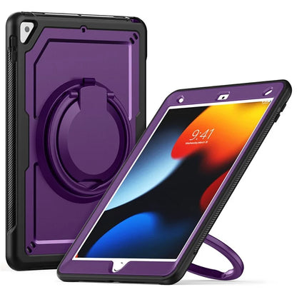 For iPad 10.2 (2021) / (2020) / (2019) / iPad Pro 10.5-inch (2017) / iPad Air 10.5 inch Case with Strap Kickstand PC+TPU Tablet Cover