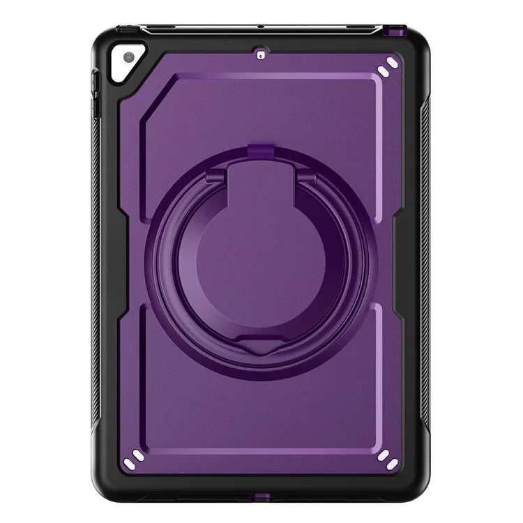 For iPad 10.2 (2021) / (2020) / (2019) / iPad Pro 10.5-inch (2017) / iPad Air 10.5 inch Case with Strap Kickstand PC+TPU Tablet Cover