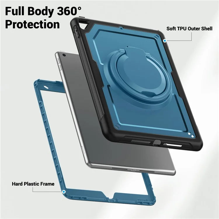 For iPad 10.2 (2021) / (2020) / (2019) / iPad Pro 10.5-inch (2017) / iPad Air 10.5 inch Tablet Case PC+TPU Kickstand Cover