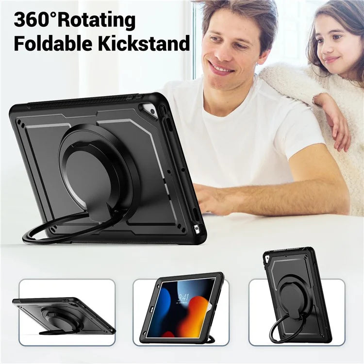 For iPad 10.2 (2021) / (2020) / (2019) / iPad Pro 10.5-inch (2017) / iPad Air 10.5 inch Tablet Case PC+TPU Kickstand Cover