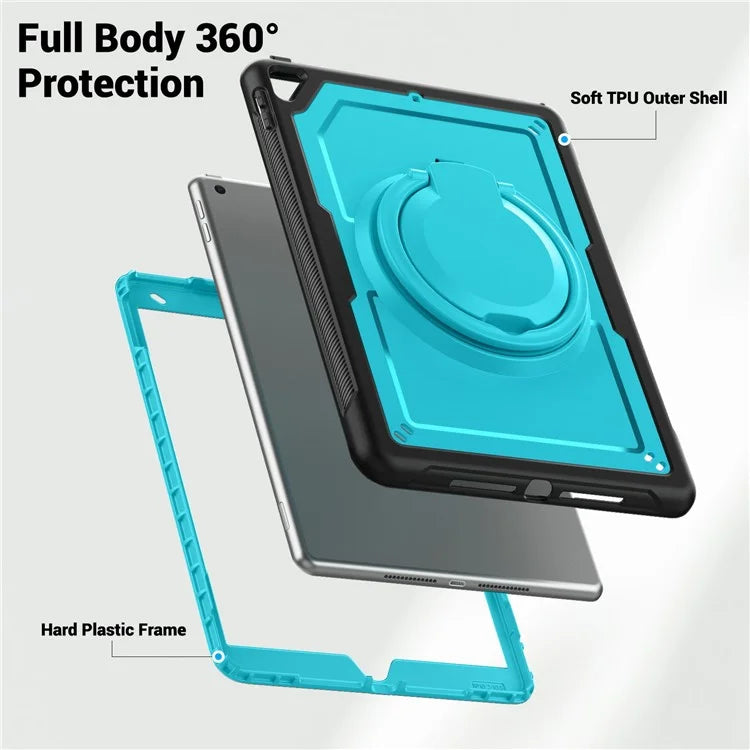 For iPad 10.2 (2021) / (2020) / (2019) / iPad Pro 10.5-inch (2017) / iPad Air 10.5 inch Tablet Case PC+TPU Kickstand Cover