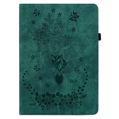 For Infinix Xpad Case Card Holder Anti-Scratch Leather Cover Rose Flower Imprint
