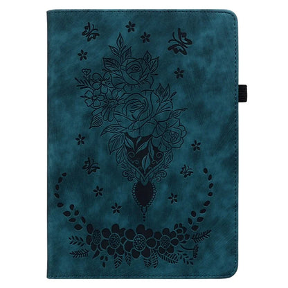 For Infinix Xpad Case Card Holder Anti-Scratch Leather Cover Rose Flower Imprint