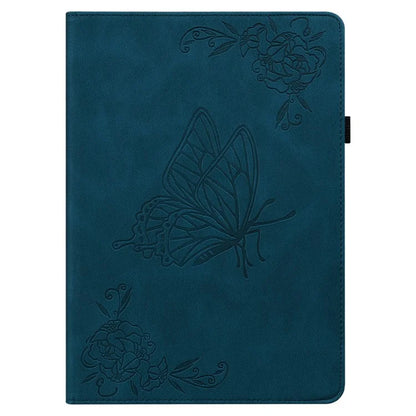 For Infinix Xpad Case Butterfly Flower Imprint PU Leather Tablet Cover with Card Slots
