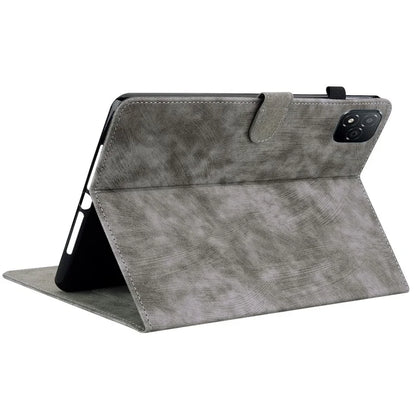 For Infinix Xpad Cases Tiger Imprint Anti-Scratch PU Leather Tablet Cover