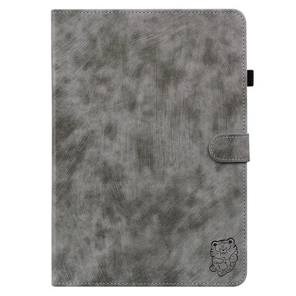 For Infinix Xpad Cases Tiger Imprint Anti-Scratch PU Leather Tablet Cover