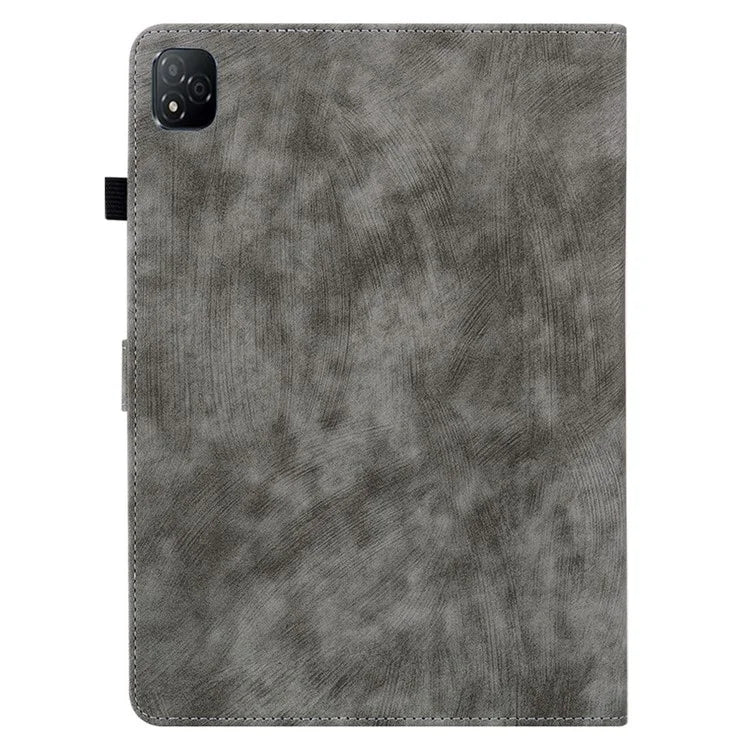 For Infinix Xpad Cases Tiger Imprint Anti-Scratch PU Leather Tablet Cover