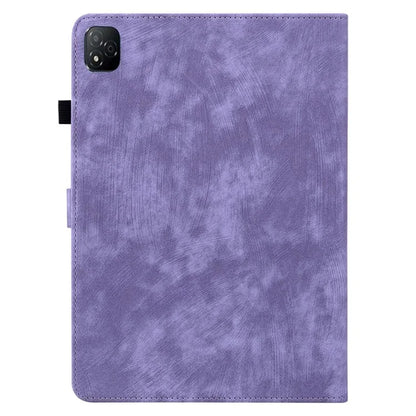 For Infinix Xpad Cases Tiger Imprint Anti-Scratch PU Leather Tablet Cover