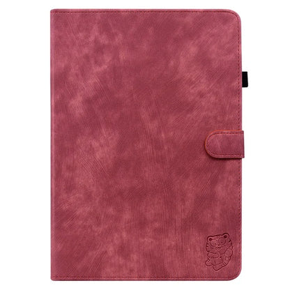 For Infinix Xpad Cases Tiger Imprint Anti-Scratch PU Leather Tablet Cover