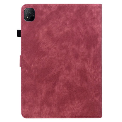 For Infinix Xpad Cases Tiger Imprint Anti-Scratch PU Leather Tablet Cover