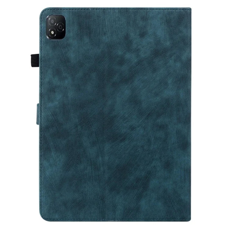 For Infinix Xpad Cases Tiger Imprint Anti-Scratch PU Leather Tablet Cover