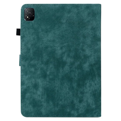 For Infinix Xpad Cases Tiger Imprint Anti-Scratch PU Leather Tablet Cover