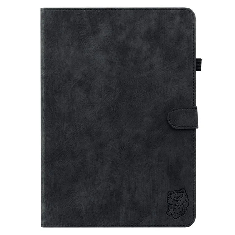 For Infinix Xpad Cases Tiger Imprint Anti-Scratch PU Leather Tablet Cover