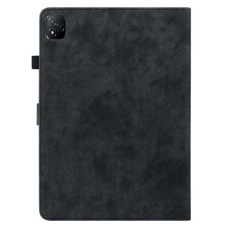 For Infinix Xpad Cases Tiger Imprint Anti-Scratch PU Leather Tablet Cover