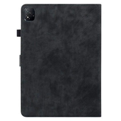 For Infinix Xpad Cases Tiger Imprint Anti-Scratch PU Leather Tablet Cover
