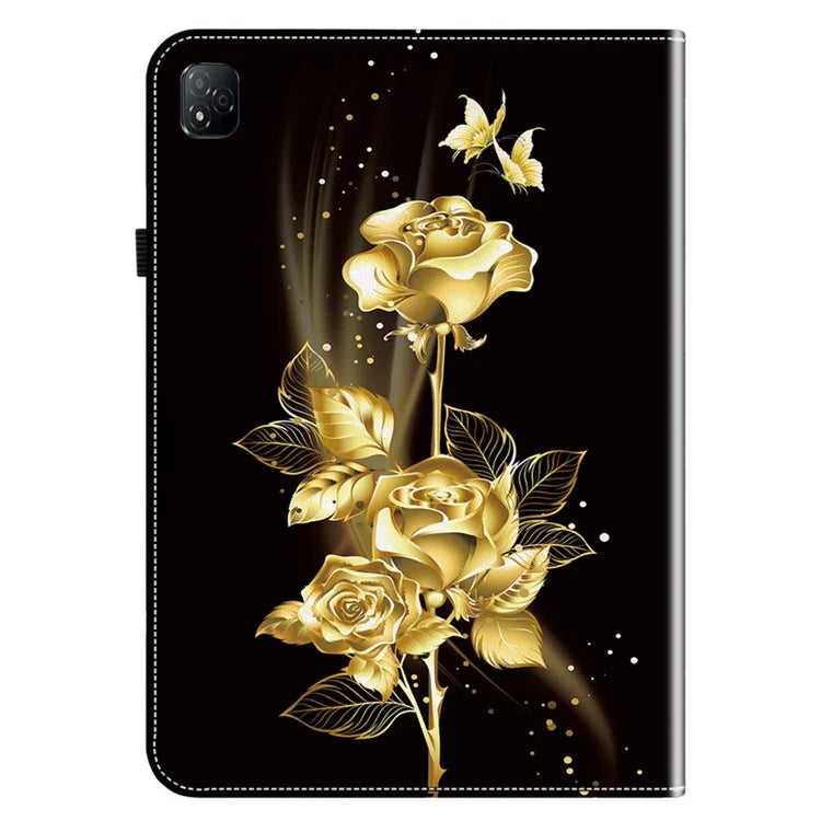 For Infinix Xpad Leather Case Pattern Printed Stand Tablet Cover with Card Slots