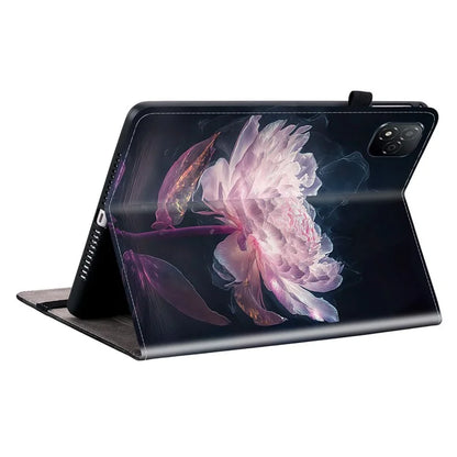 For Infinix Xpad Leather Case Pattern Printed Stand Tablet Cover with Card Slots