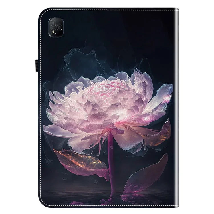 For Infinix Xpad Leather Case Pattern Printed Stand Tablet Cover with Card Slots
