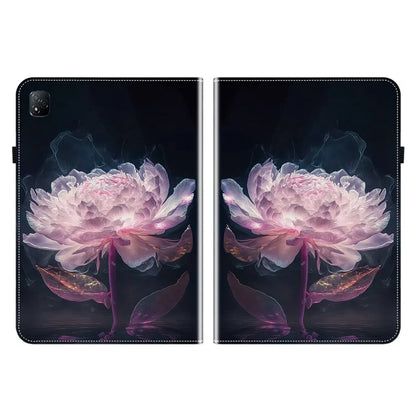 For Infinix Xpad Leather Case Pattern Printed Stand Tablet Cover with Card Slots