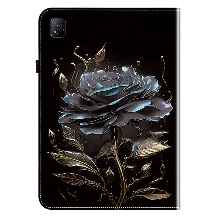 For Infinix Xpad Leather Case Pattern Printed Stand Tablet Cover with Card Slots