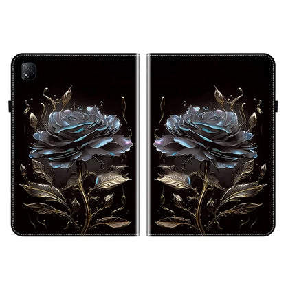 For Infinix Xpad Leather Case Pattern Printed Stand Tablet Cover with Card Slots