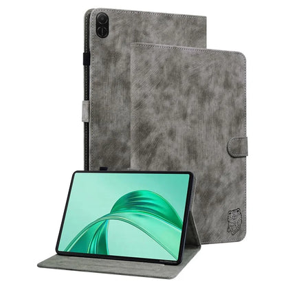 For Honor Pad X8a Cases Tiger Imprint Anti-Scratch PU Leather Tablet Cover