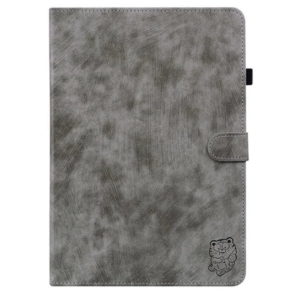 For Honor Pad X8a Cases Tiger Imprint Anti-Scratch PU Leather Tablet Cover