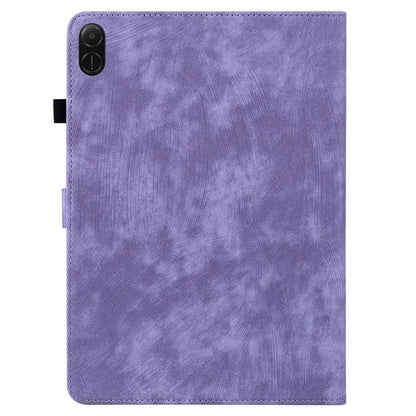 For Honor Pad X8a Cases Tiger Imprint Anti-Scratch PU Leather Tablet Cover