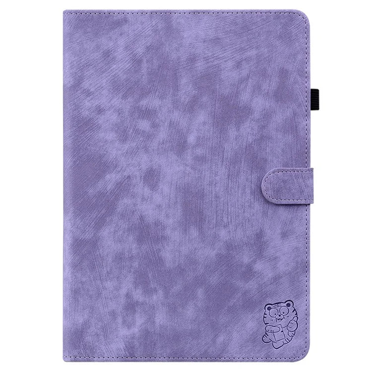 For Honor Pad X8a Cases Tiger Imprint Anti-Scratch PU Leather Tablet Cover