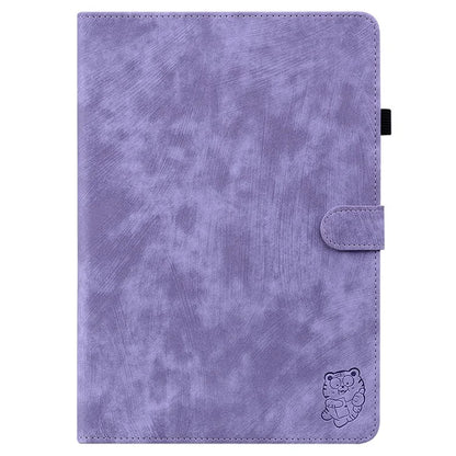 For Honor Pad X8a Cases Tiger Imprint Anti-Scratch PU Leather Tablet Cover