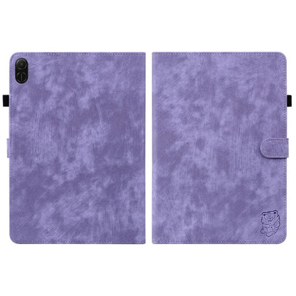 For Honor Pad X8a Cases Tiger Imprint Anti-Scratch PU Leather Tablet Cover