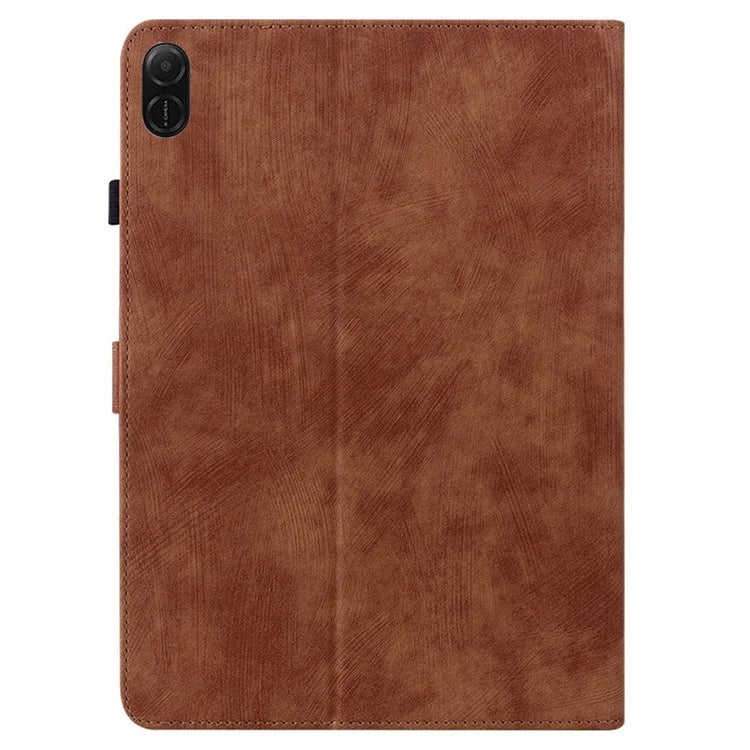 For Honor Pad X8a Cases Tiger Imprint Anti-Scratch PU Leather Tablet Cover