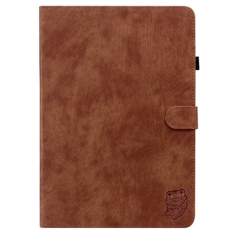 For Honor Pad X8a Cases Tiger Imprint Anti-Scratch PU Leather Tablet Cover